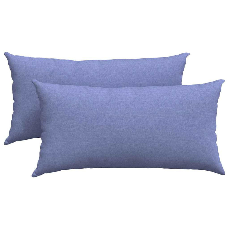 Afbeelding laden in galerijviewer, Vidaxl sofa kussens 2 pcs jeans blauw 80 x 40 cm stof
