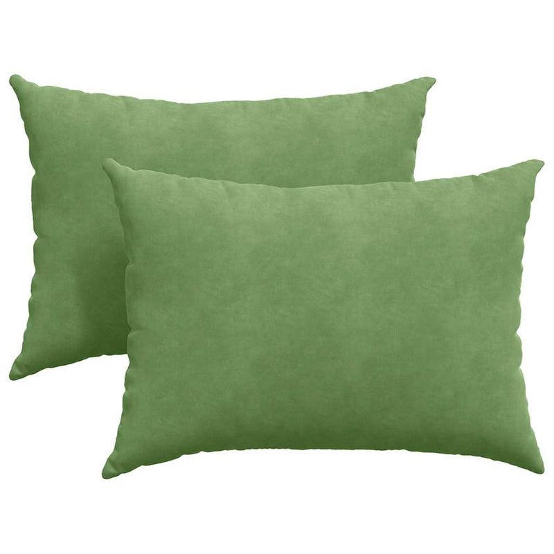 Afbeelding laden in galerijviewer, Vidaxl sofa kussens 2 stuks lichtgroen 70 x 50 cm cordstof
