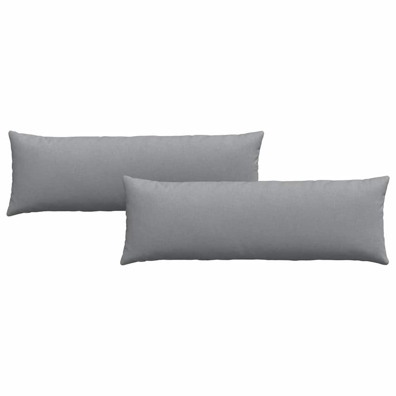 Afbeelding laden in galerijviewer, Vidaxl sofa kussens 2 st stof lichtgrijs 120 x 40 cm
