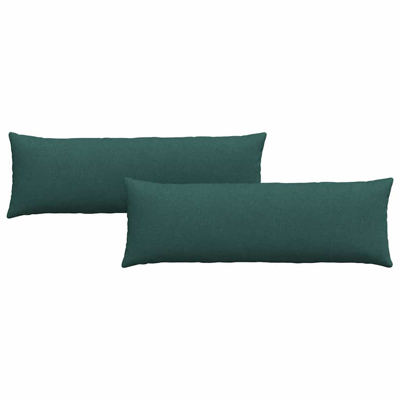 Afbeelding laden in galerijviewer, Vidaxl sofa kussens 2 pcs donkergroen 120 x 40 cm stof
