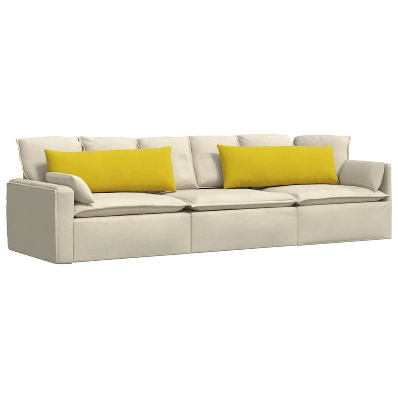 Afbeelding laden in galerijviewer, Vidaxl sofa kussens 2 stuks geel 120 x 40 cm cordstof
