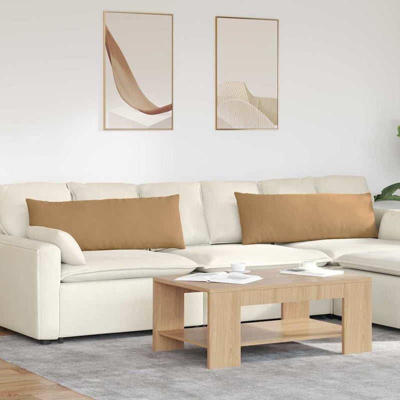 Afbeelding laden in galerijviewer, Vidaxl sofa kussens 2 stuks bruin 120 x 40 cm cordstof
