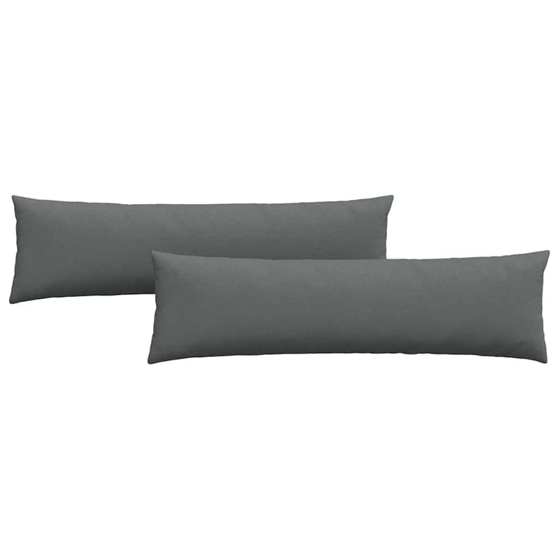 Afbeelding laden in galerijviewer, Vidaxl sofa kussens 2 pcs donkergrijs 145 x 40 cm stof
