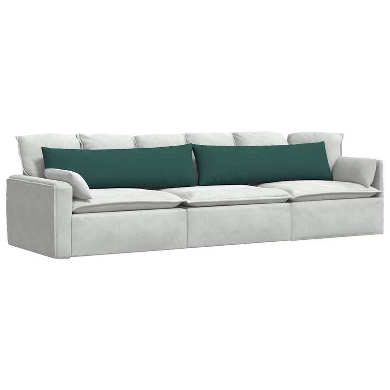 Afbeelding laden in galerijviewer, Vidaxl sofa kussens 2 pcs donkergroen 145 x 40 cm stof
