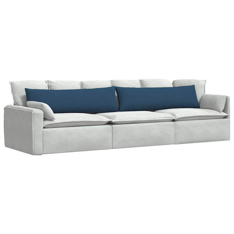 Afbeelding laden in galerijviewer, Vidaxl sofa kussens 2 stuks blauw 145 x 40 cm stof
