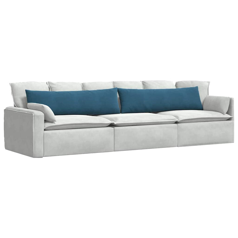 Afbeelding laden in galerijviewer, Vidaxl sofa kussens 2 stuks blauw 145 x 40 cm cordstof
