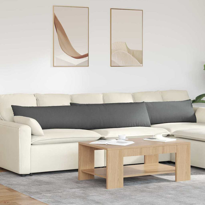 Afbeelding laden in galerijviewer, Vidaxl sofa kussens 2 pcs donkergrijs 200 x 40 cm stof
