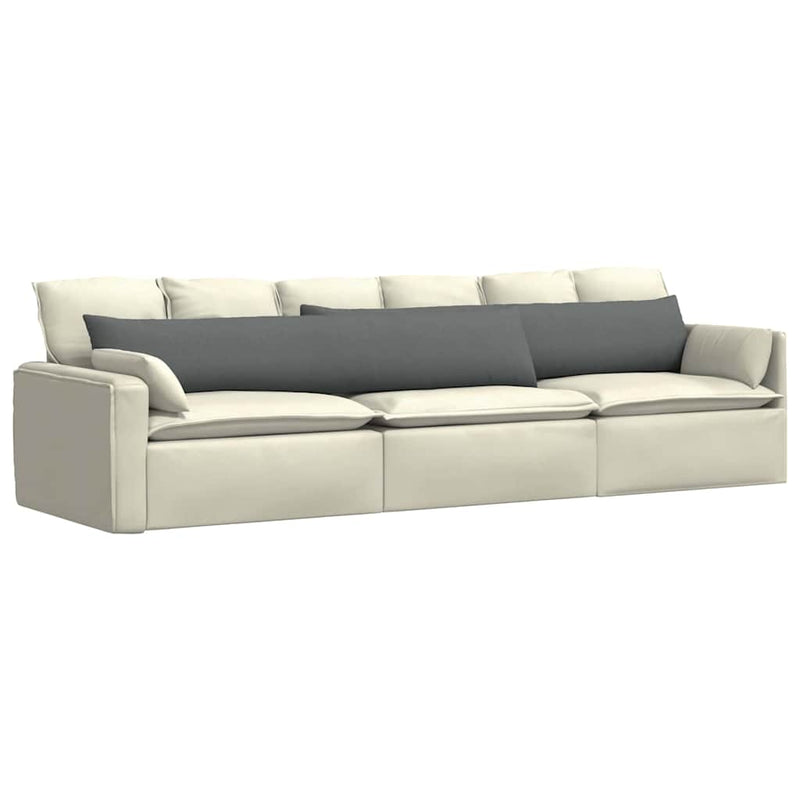 Afbeelding laden in galerijviewer, Vidaxl sofa kussens 2 pcs donkergrijs 200 x 40 cm stof
