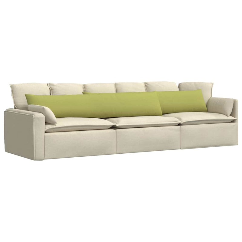 Afbeelding laden in galerijviewer, Vidaxl sofa kussens 2 pcs lichtgroen 200 x 40 cm stof

