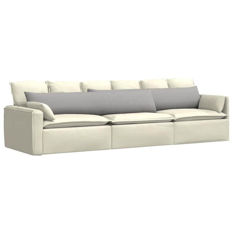 Afbeelding laden in galerijviewer, Vidaxl sofa kussens 2 pcs wolkengrijs 200 x 40 cm stof
