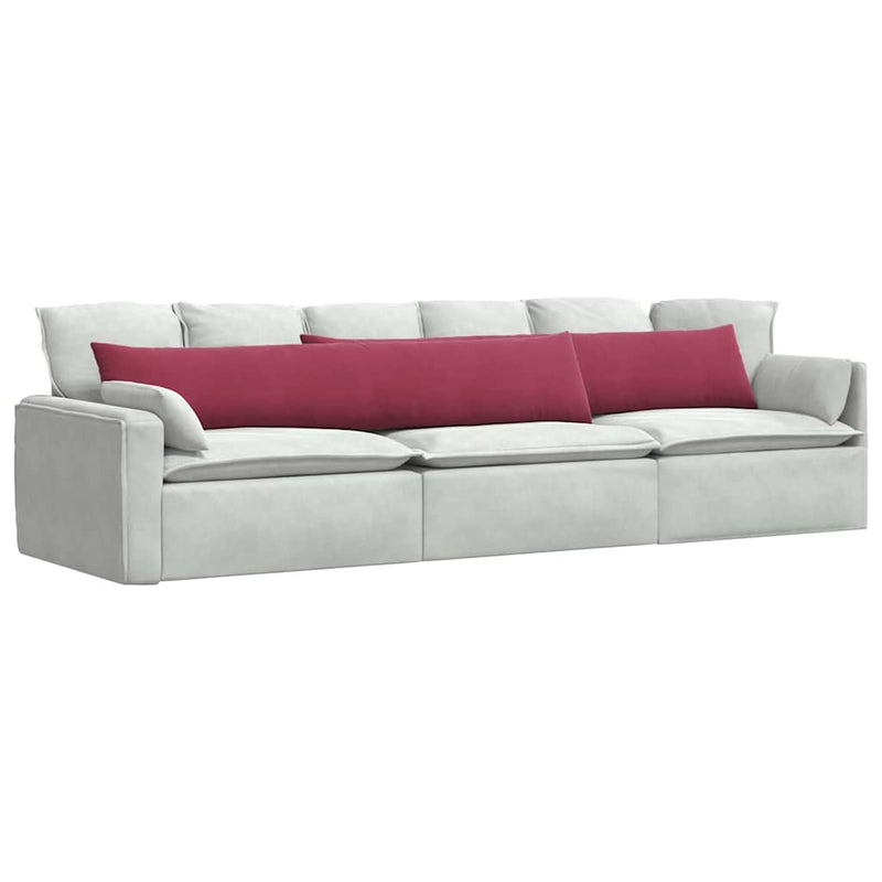 Afbeelding laden in galerijviewer, Vidaxl sofa kussens 2 stuks wijnrood 200 x 40 cm cordstof
