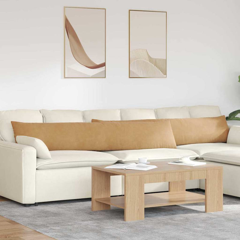 Afbeelding laden in galerijviewer, Vidaxl sofa kussens 2 stuks bruin 200 x 40 cm cordstof
