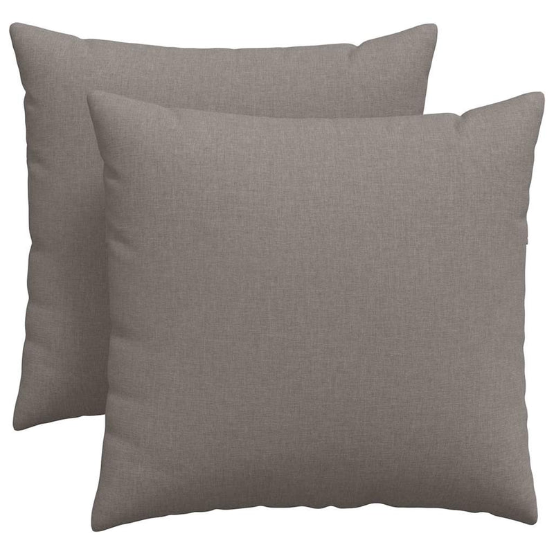 Afbeelding laden in galerijviewer, Vidaxl sofa kussens 2 pcs taupe 45 x 45 cm stof
