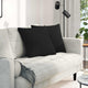 Vidaxl sofa kussens 2 pcs zwart 50 x 50 cm stof