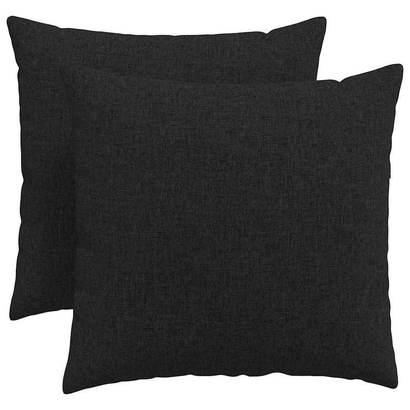 Afbeelding laden in galerijviewer, Vidaxl sofa kussens 2 pcs zwart 50 x 50 cm stof
