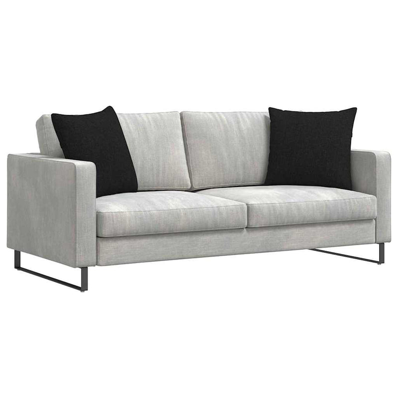 Afbeelding laden in galerijviewer, Vidaxl sofa kussens 2 pcs zwart 50 x 50 cm stof
