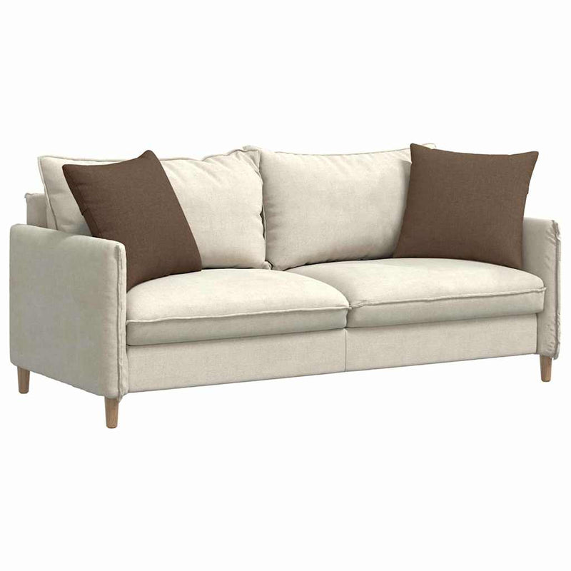 Afbeelding laden in galerijviewer, Vidaxl sofa kussens 2 pcs bruin 50 x 50 cm stof
