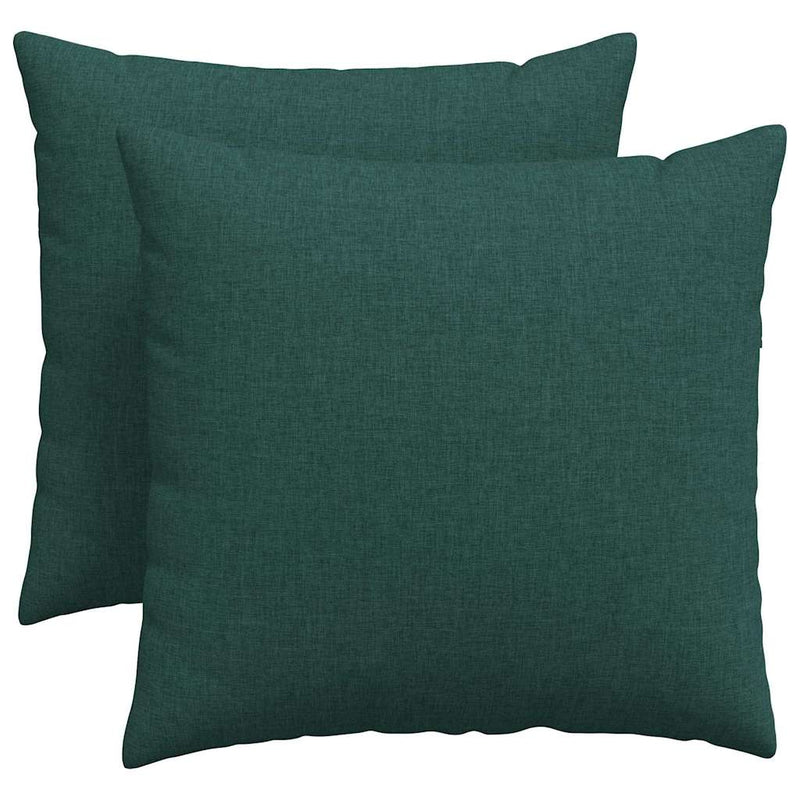 Afbeelding laden in galerijviewer, Vidaxl sofa kussens 2 pcs donkergroen 50 x 50 cm stof
