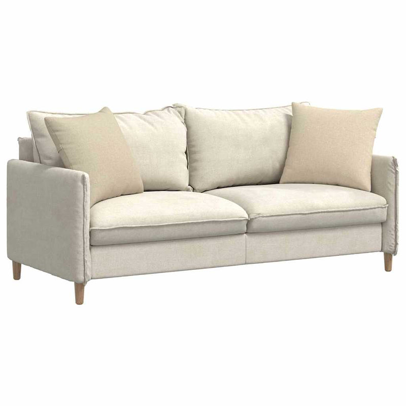 Afbeelding laden in galerijviewer, Vidaxl sofa kussens 2 pcs crème 50 x 50 cm stof
