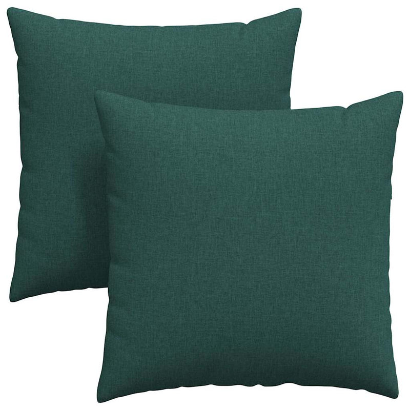 Afbeelding laden in galerijviewer, Vidaxl sofa kussens 2 pcs donkergroen 60 x 60 cm stof

