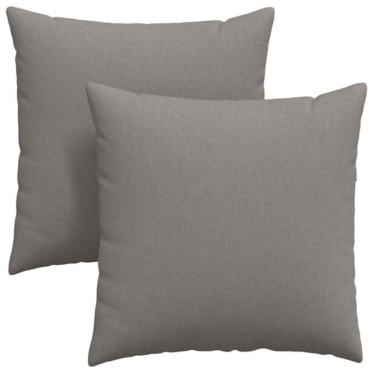 Vidaxl sofa kussens 2 pcs taupe 60 x 60 cm stof