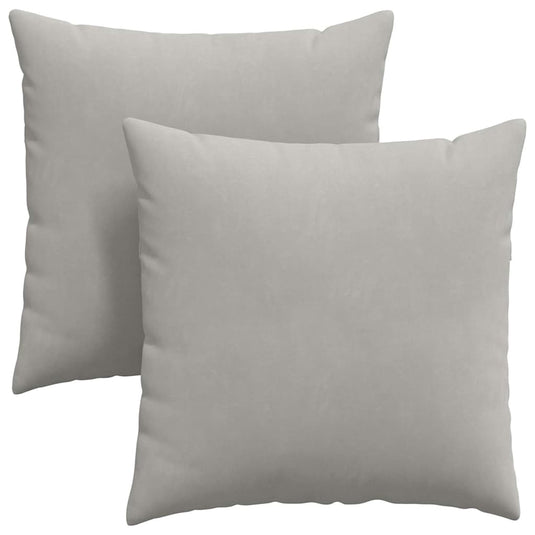 Vidaxl sofa kussens 2 stuks lichtgrijs 60 x 60 cm stof