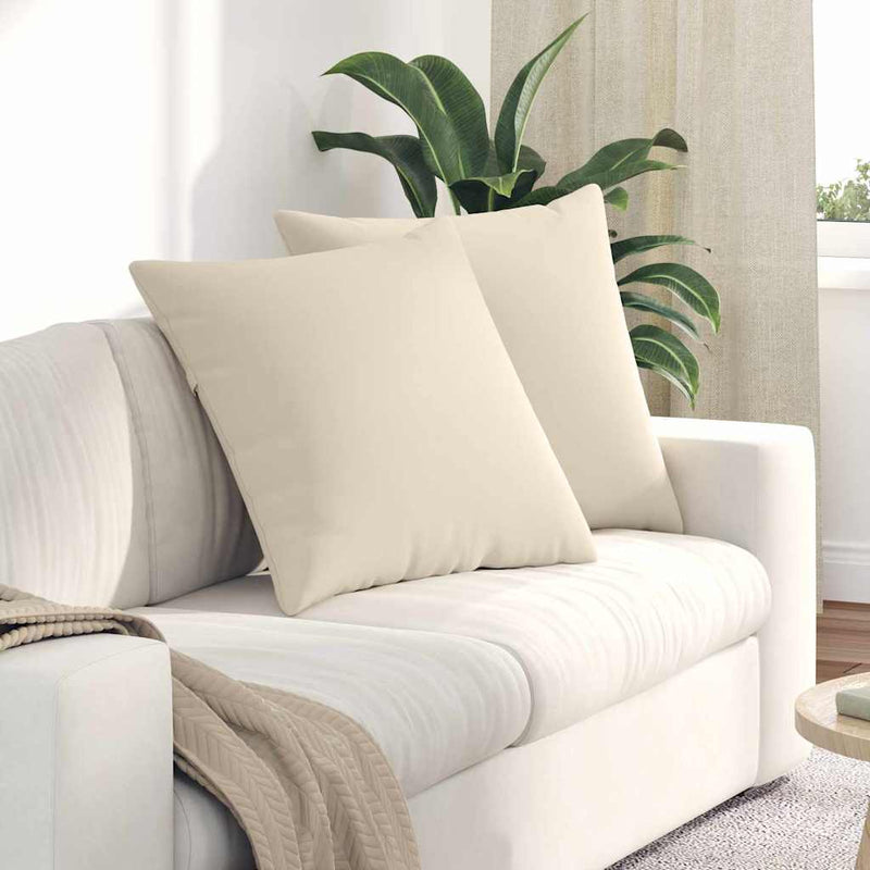 Afbeelding laden in galerijviewer, Vidaxl sofa kussens 2 stuks beige 60 x 60 cm stof
