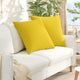 Vidaxl sofa kussens 2 pcs lichtgeel 80 x 80 cm stof