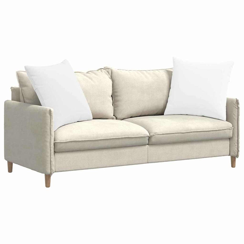 Afbeelding laden in galerijviewer, Vidaxl sofa kussens 2 pcs wit 80 x 80 cm stof
