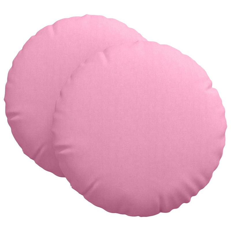 Afbeelding laden in galerijviewer, Vidaxl zitkussens 2 st stof roze ø60 x 21 cm
