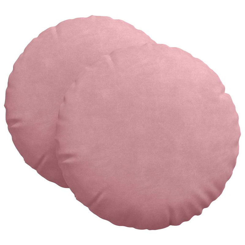 Afbeelding laden in galerijviewer, Vidaxl zitkussens 2 pcs roze ø 80 x 29 cm fluweel
