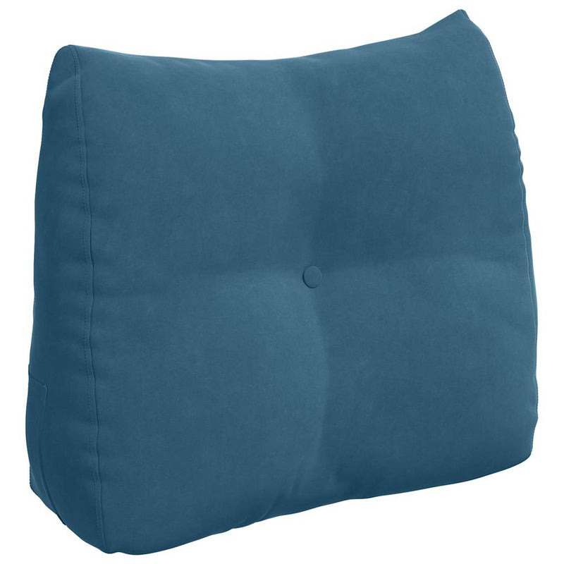 Afbeelding laden in galerijviewer, Vidaxl rugkussen blauw 60 x 24 x 50 cm fluweel
