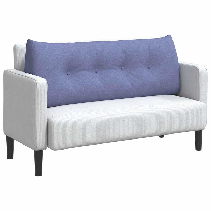 Afbeelding laden in galerijviewer, Vidaxl rugkussen jeans blauw 120 x 50 x 24 cm stof
