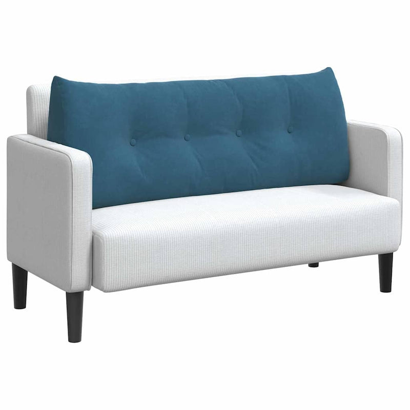 Afbeelding laden in galerijviewer, Vidaxl rugkussen blauw 120 x 50 x 24 cm fluweel
