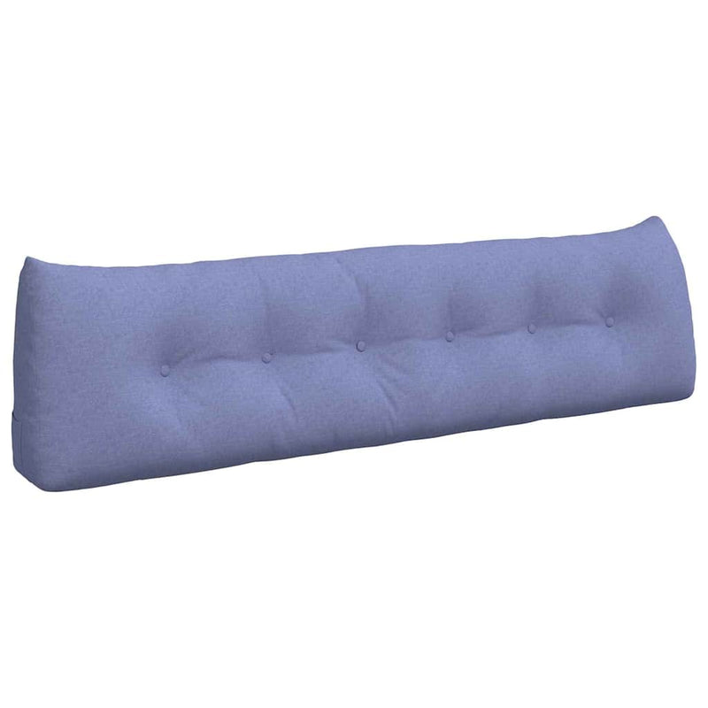 Afbeelding laden in galerijviewer, Vidaxl rugkussen jeans blauw 180 x 50 x 24 cm stof
