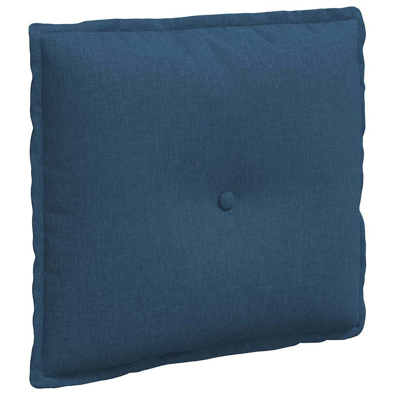 Afbeelding laden in galerijviewer, Vidaxl rugkussen blauw 50 x 19 x 45 cm stof
