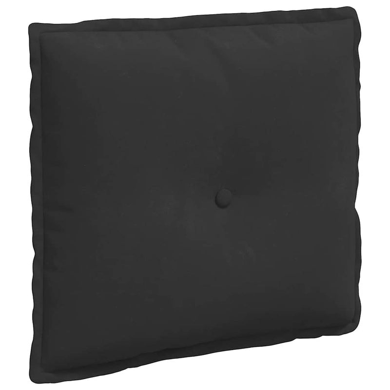 Afbeelding laden in galerijviewer, Vidaxl rugkussen zwart 50 x 45 cm microvezel stof

