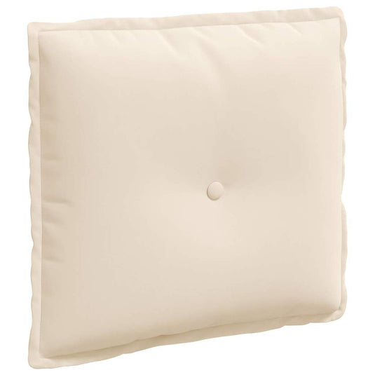 Vidaxl rugkussen beige 50 x 45 cm microvezel stof
