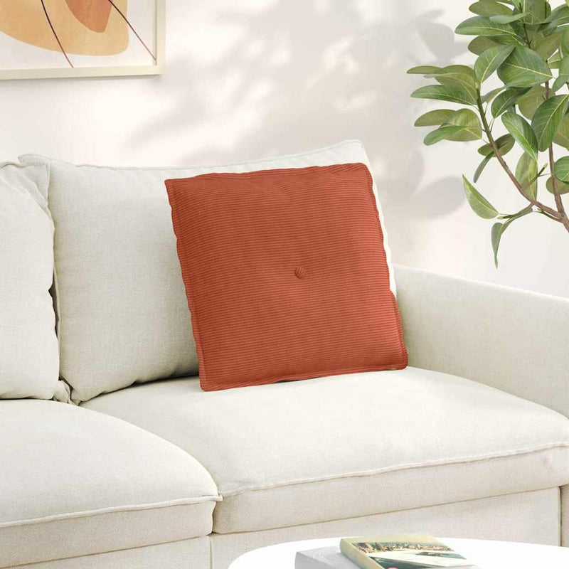 Afbeelding laden in galerijviewer, Vidaxl rugkussen rood-oranje 50 x 45 x 19 cm katoen stof
