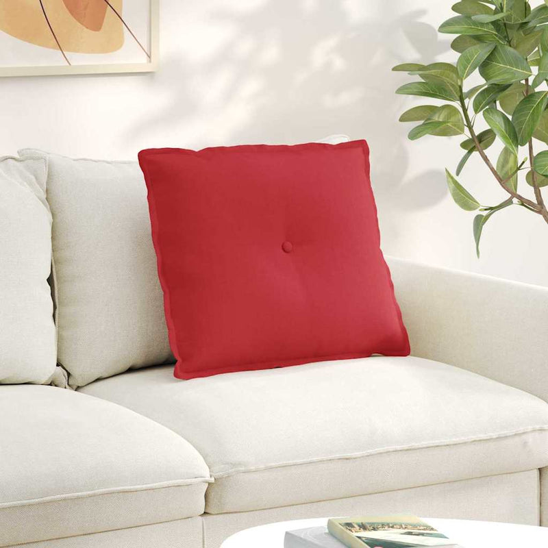 Afbeelding laden in galerijviewer, Vidaxl rugkussen rood 60 x 19 x 50 cm stof
