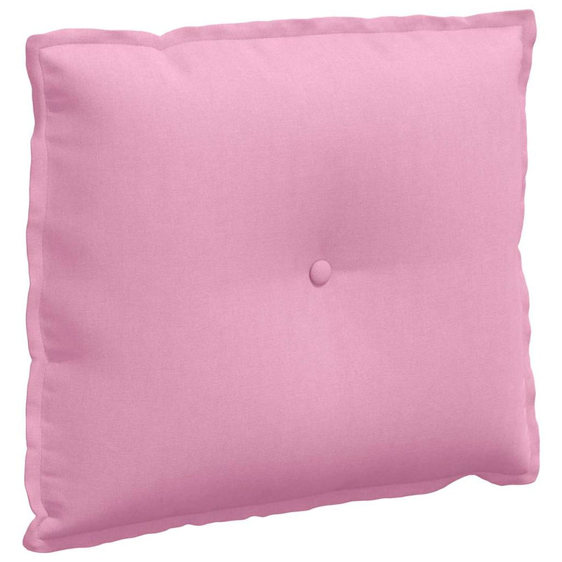 Afbeelding laden in galerijviewer, Vidaxl rugkussen roze 60 x 19 x 50 cm stof
