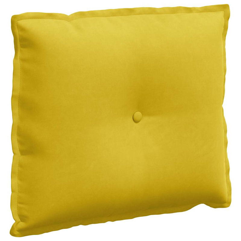 Afbeelding laden in galerijviewer, Vidaxl rugkussen geel 60 x 50 cm cordstof
