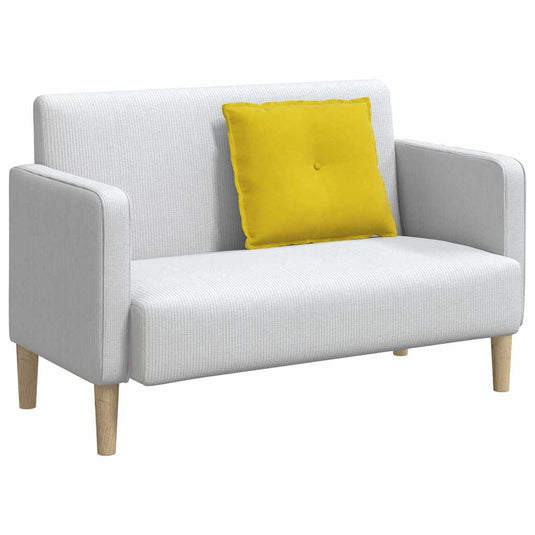 Vidaxl rugkussen geel 60 x 50 cm cordstof