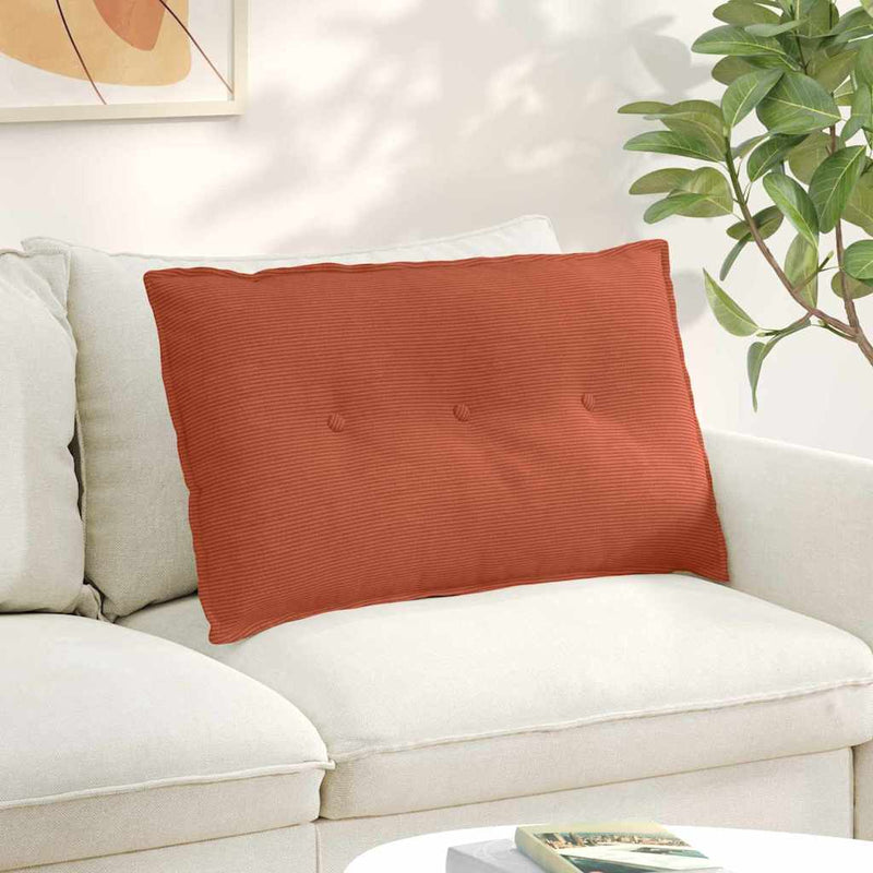 Afbeelding laden in galerijviewer, Vidaxl rugkussen rood-oranje 80 x 50 x 19 cm katoen stof
