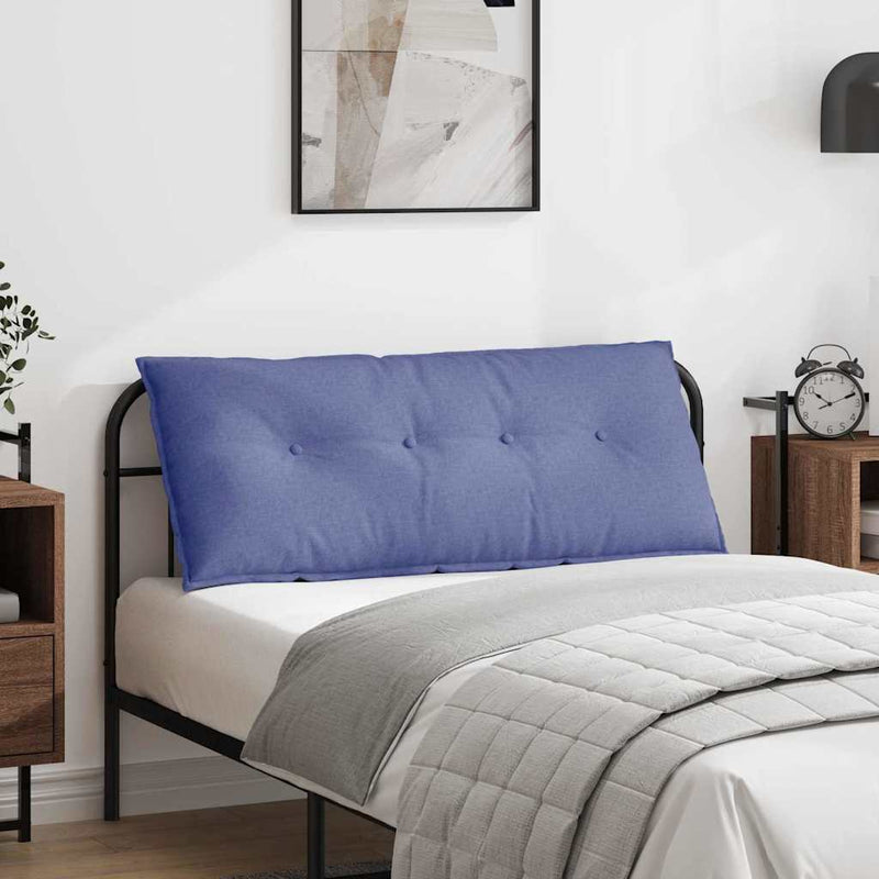Afbeelding laden in galerijviewer, Vidaxl rugkussen jeans blauw 120 x 50 x 19 cm stof
