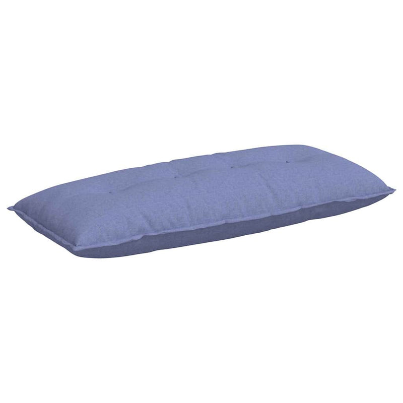 Afbeelding laden in galerijviewer, Vidaxl rugkussen jeans blauw 120 x 50 x 19 cm stof
