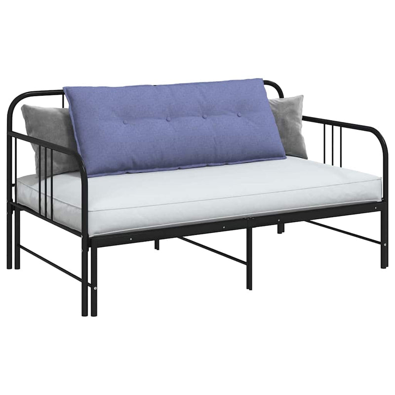 Afbeelding laden in galerijviewer, Vidaxl rugkussen jeans blauw 120 x 50 x 19 cm stof
