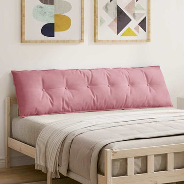 Vidaxl rugkussen roze 180 x 50 cm cordstof