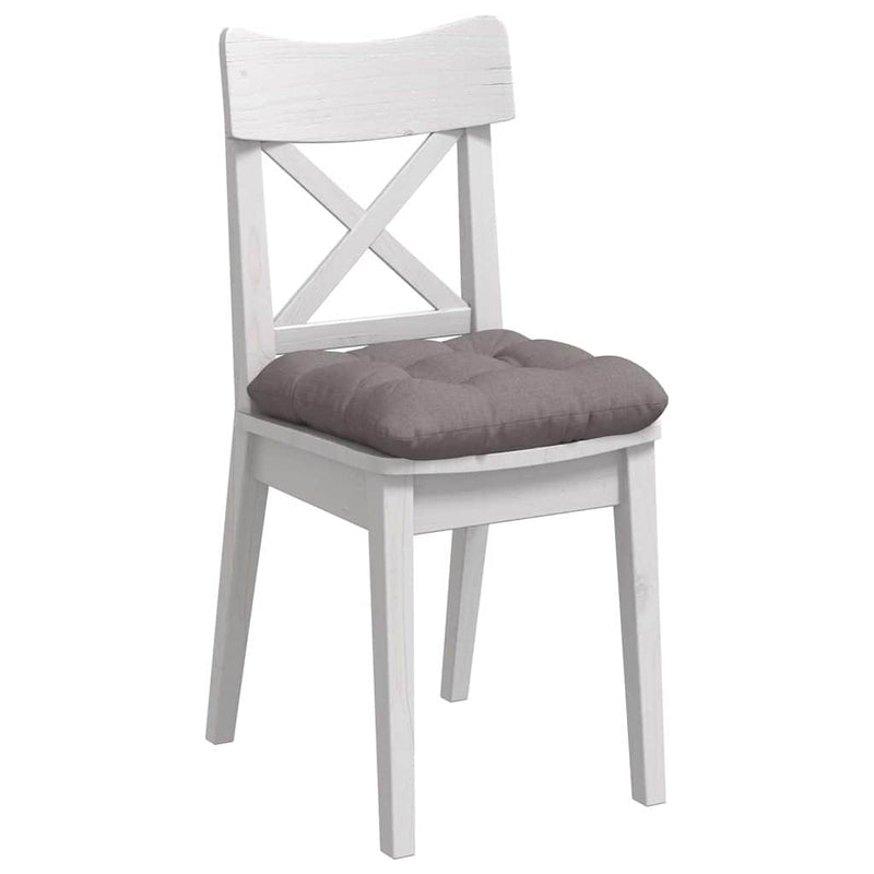 Afbeelding laden in galerijviewer, Vidaxl zitkussens 4 pcs taupe 40 x 40 x 12 cm stof
