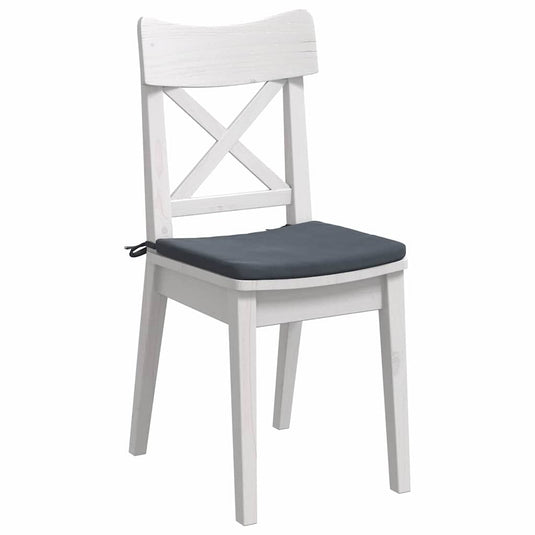 Vidaxl zitkussens 4 pcs donkergrijs 40 x 40 x 3 cm fluweel